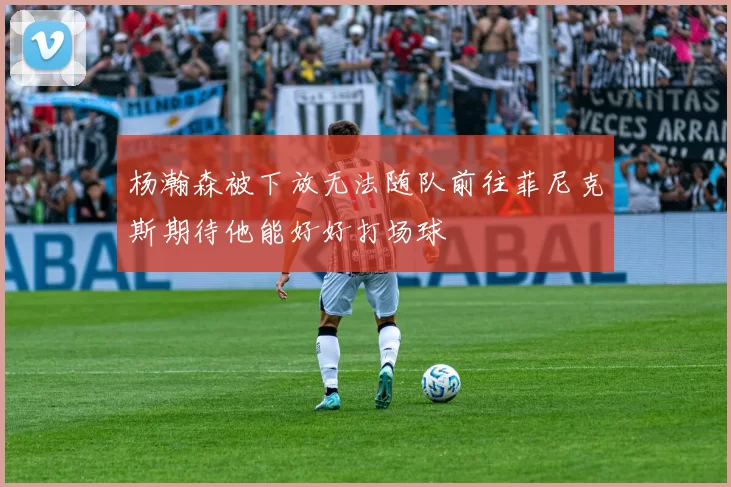 杨瀚森被下放无法随队前往菲尼克斯期待他能好好打场球